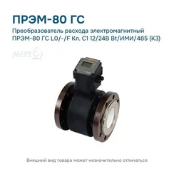 Преобразователь расхода электромагнитный ПРЭМ-80 ГС L0/-/F Кл. C1 12/24В Bt/ИМИ/485 (К3)