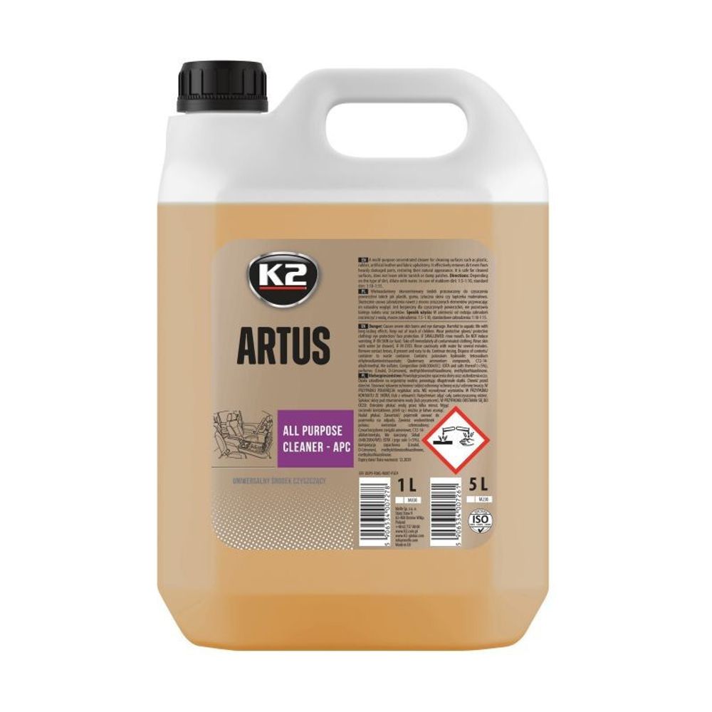 ОЧИСТИТЕЛЬ ПЛАСТИКА К2 ARTUS 5 KG