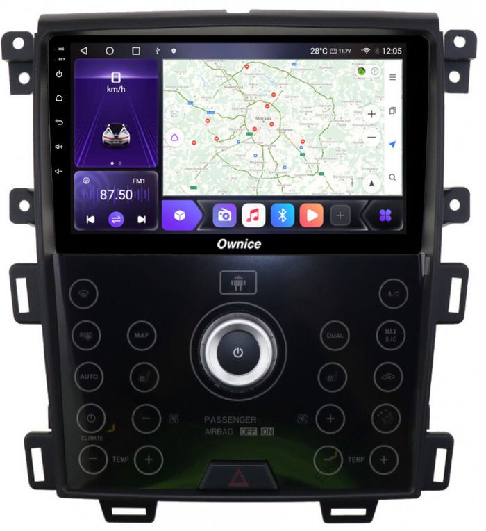 Магнитола для Ford Edge 2010-2015 (комплектация C) - Kuberg SF-9065-C Android 12, Быстрая, CarPlay, 4G SIM-слот