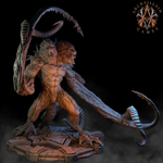 Демогоргон 100мм Demogorgon миниатюра для dnd, днд, pathfinder, фентези, Настольная игра, НРИ, Варгейм, РПГ