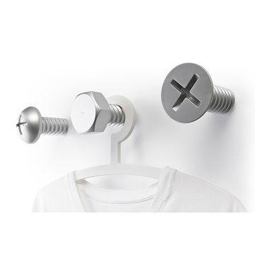 Набор вешалок screw, серый, 3 шт.