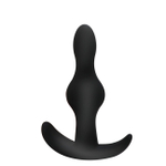 Силиконовая анальная пробка для ношения ONJOY Silicone Collection (Цвет: черный)