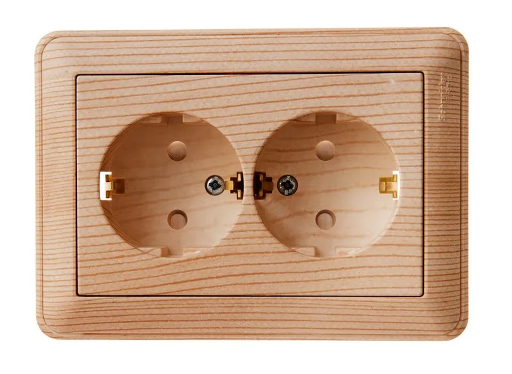 Розетка "W59" С/У с ЗК 2-я (250В, 16А, защитн.шторки)