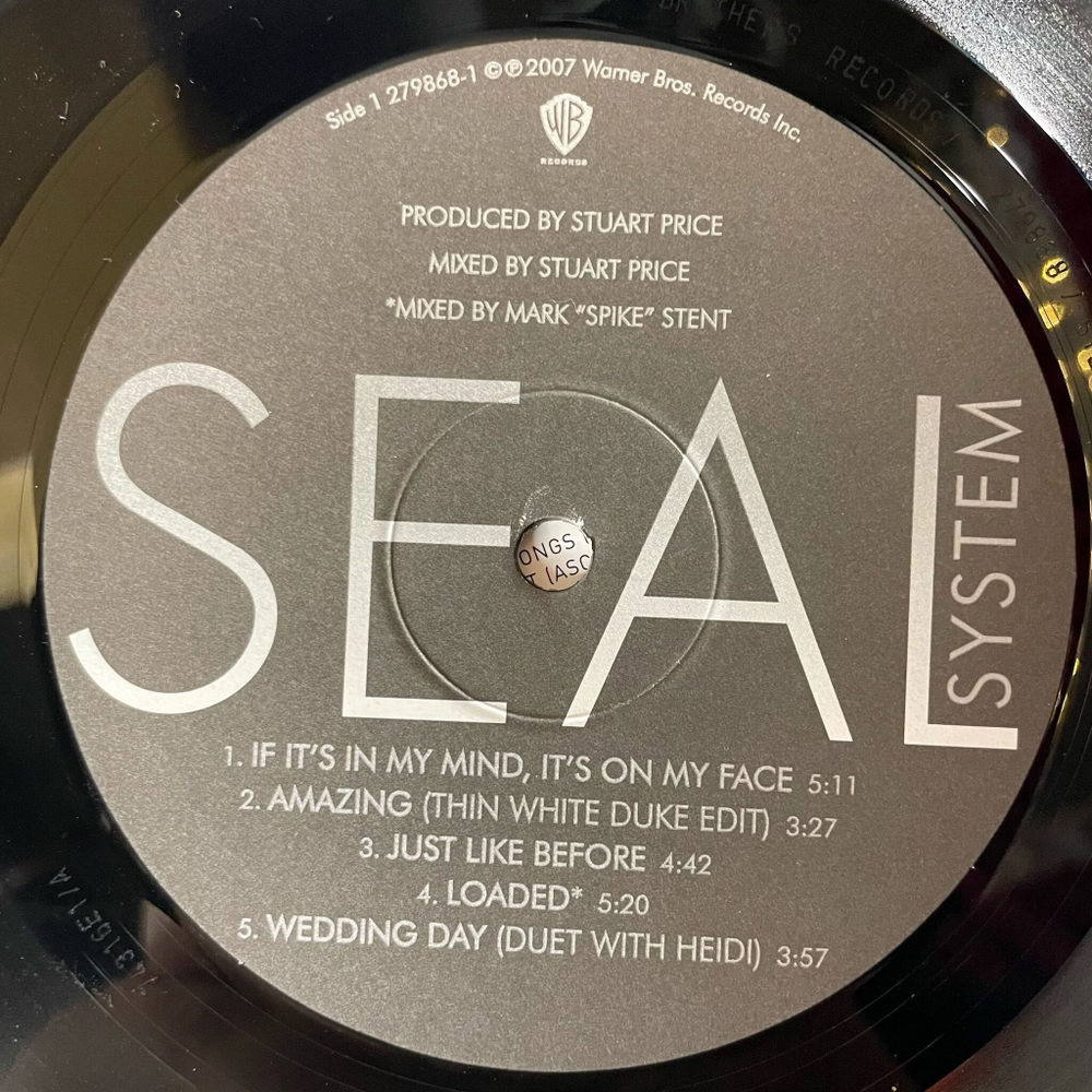 Винтажная виниловая пластинка LP Seal System (USA 2007)