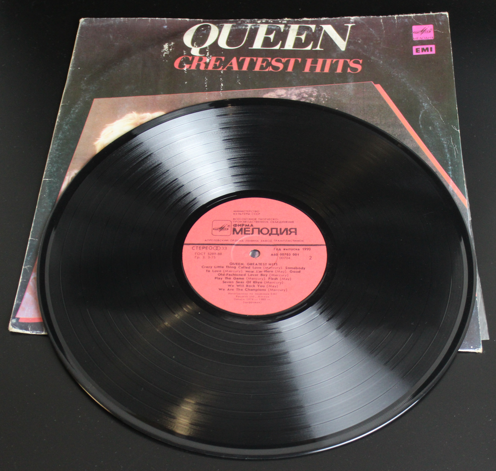 LP Queen - Greatest Hits, виниловая пластинка 12 дюймов , Мелодия, 1990г зарубежный рок