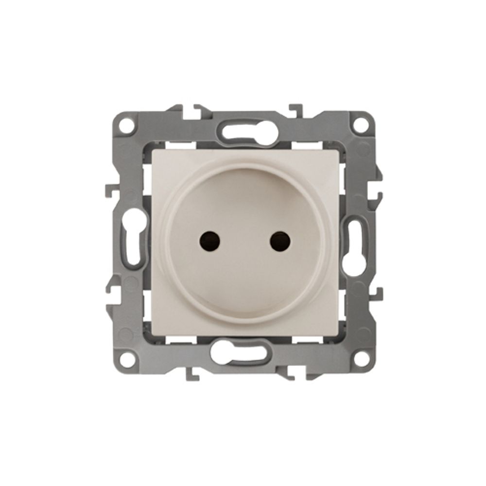 Розетка ЭРА Серия 12 12-2105-02 2P 16A-250В IP20 слоновая кость | Эра 12
