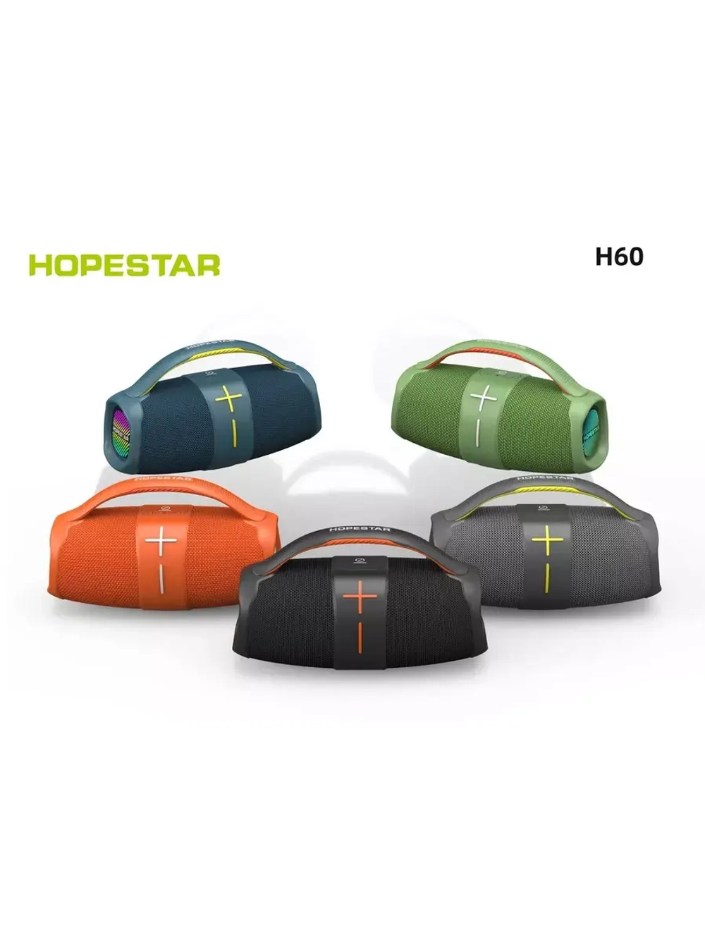 Портативная колонка H60 - 20 Вт синяя