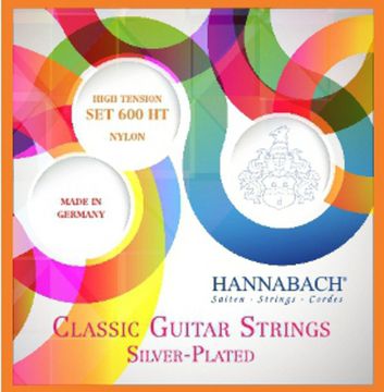 Струны для классической гитары, сильное натяжение, Hannabach 600HT Silver-Plated Orange