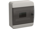Корпус пластиковый ЩРН-П-8 IP41 черная прозрачная дверь TEKFOR IEK