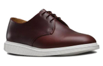 Dr.Martens Leather Casual Leather Shoes Men"s Red Brown