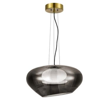 Светильник подвесной LED 20W 3000K SL6019.313.01 латунь/дымчатый Foray ST-Luce