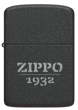 Зажигалка ZIPPO 1941 Replica, с покрытием Black Crackle, черный, матовая, 38x13x57 мм, шт