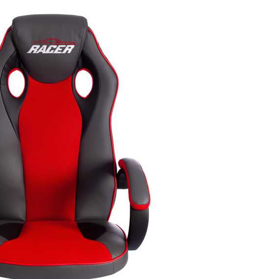 Кресло Рейсер Гт Нью/Racer Gt New кож/зам/ткань, металлик/красный, 36/08