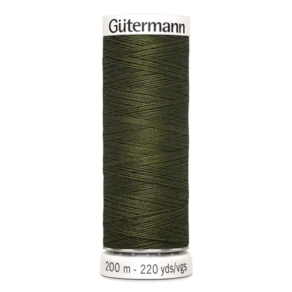 Нить Sew-All 200 м, Gutermann, 399 серо-оливковый хаки