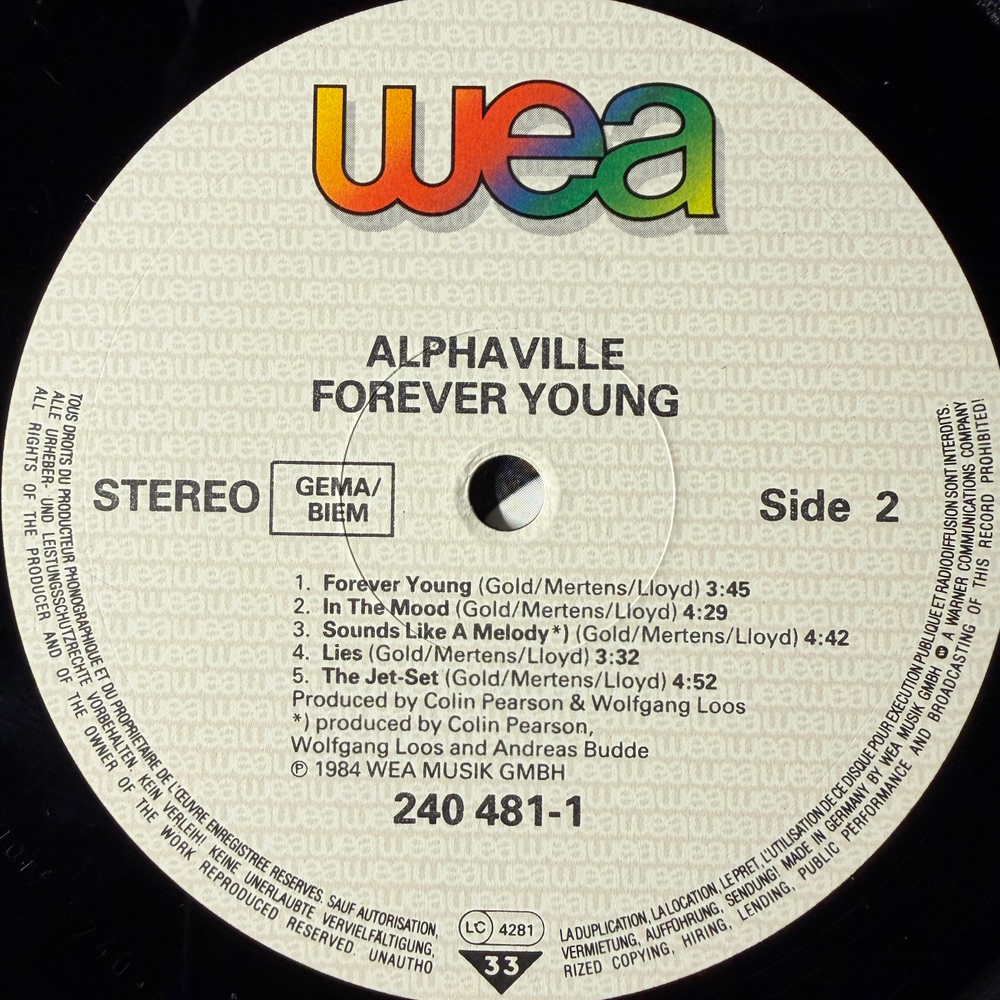Alphaville - Forever Young (Германия 1984г.)