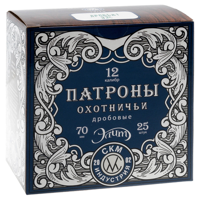Патрон 12/70 №1 32г. СКМ Элит, коробка 25 шт.