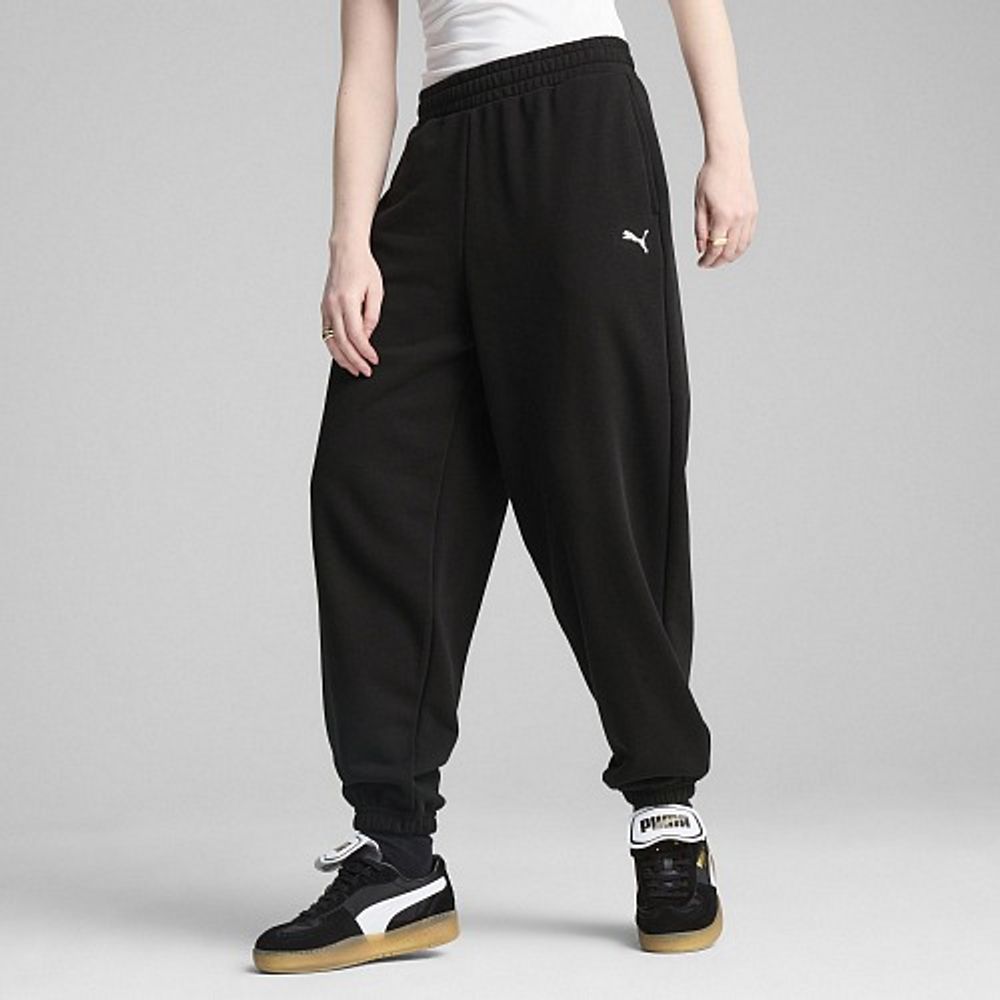 Брюки спортивные женские PUMA WARDROBE ESS Relaxed Sweatpants TR cl