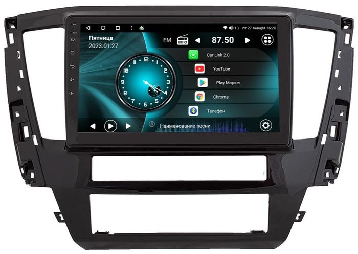 Магнитола для Mitsubishi Pajero Sport 3 2020-2024, Montero Sport (прямоугольный климат, рамка 10) - Vaycar VA47-3181 на Android 13, Быстрая, 4G SIM-слот