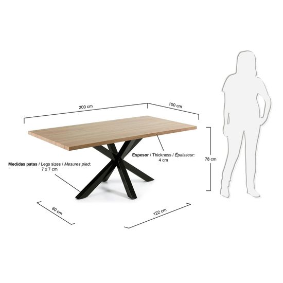 Стол Arya 200x100 дуб сонома
