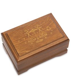 GAEM Art JW-12/05 Шкатулка деревянная «Знак Зодиака - Весы»
