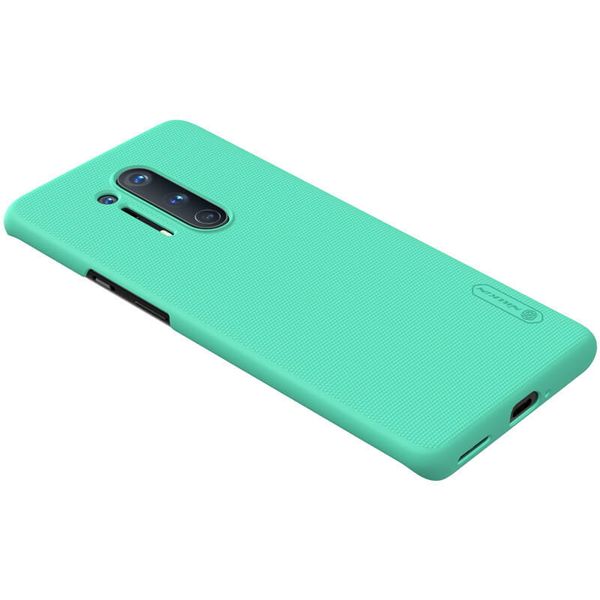 Пластиковый чехол-бампер Nillkin Super Frosted Shield для One Plus 8 Pro (зеленый)