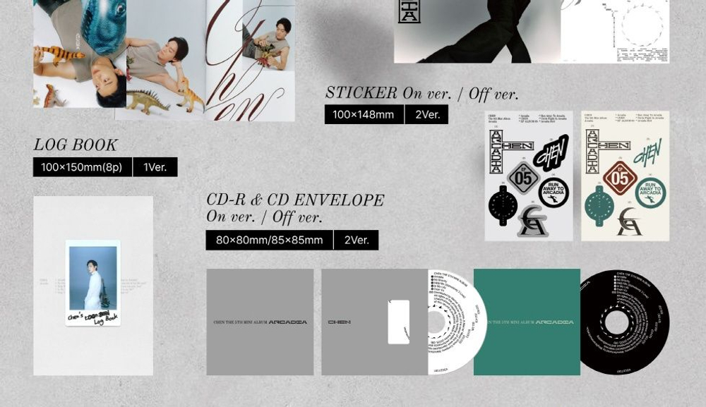 Альбом CHEN - ARCADIA 5th Mini Album 2 Version SET