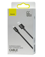 Usb Кабель-зарядка TYPE-C Baseus Superior Series 66W 2м (CATYS-A01) черный
