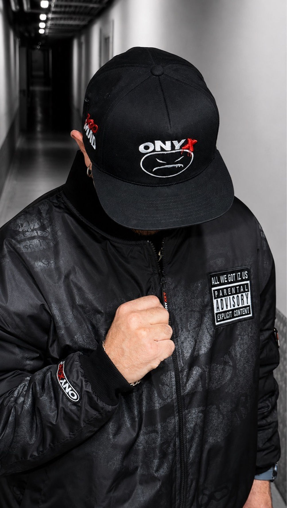 bomber  jacket ONYX-All We Got Iz Us (oversize) black