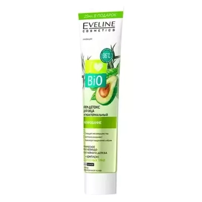 EVELINE I Love Bio+Комплекс 12 Целебных трав Крем-Детокс д/лица Антибак.-матирование 125мл (*10*60)