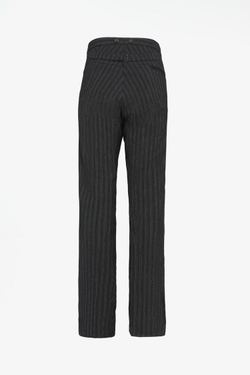 ZARA X JOHN GALLIANO БРЮКИ В ПОЛОСКУ С ПРЯЖКОЙ — LIMITED EDITION, ЧЕРНЫЙ