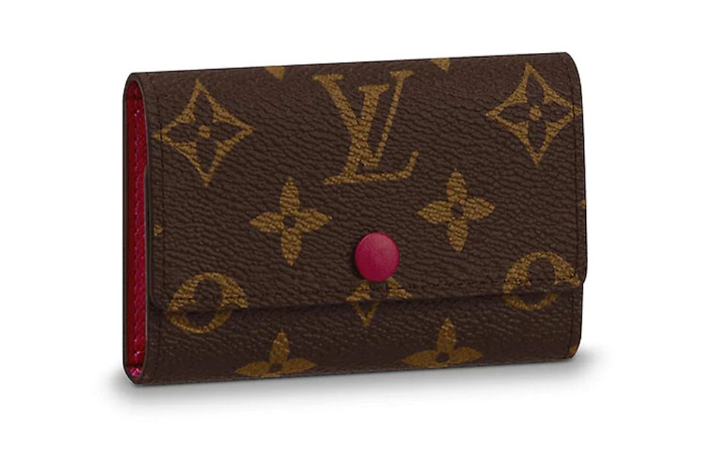 LOUIS VUITTON Canvas Key Pouch Men"s Brown