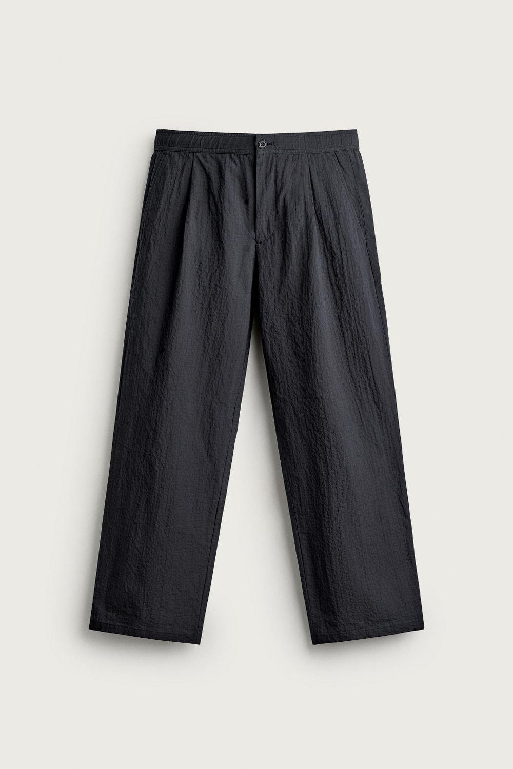 БРЮКИ STRAIGHT FIT ИЗ ТКАНИ СИРСАКЕР — ZARA