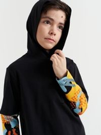 Лонгслив с капюшоном "Позитивный камуфляж"