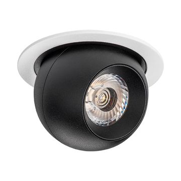 Комплект из светильника и рамки 9W 3000K i61672 белый/чёрный InteroBall Lightstar