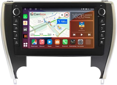 Магнитола для Toyota Camry 2014-2018 (USA) - Canbox 10-TO206 Android 10, Быстрая, CarPlay, 4G SIM-слот