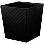 Горшок для цветов InGreen Manhattan CUBE 301 х 301 мм, 22 л c дренажной вставкой оникс