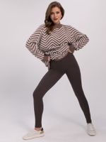 Лосины в рубчик утепленные ХИТ (коричневые) Б16447-7М LT Collection