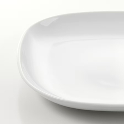 ВЭРДЕРА VАRDERA Тарелка 25x25 см, белая