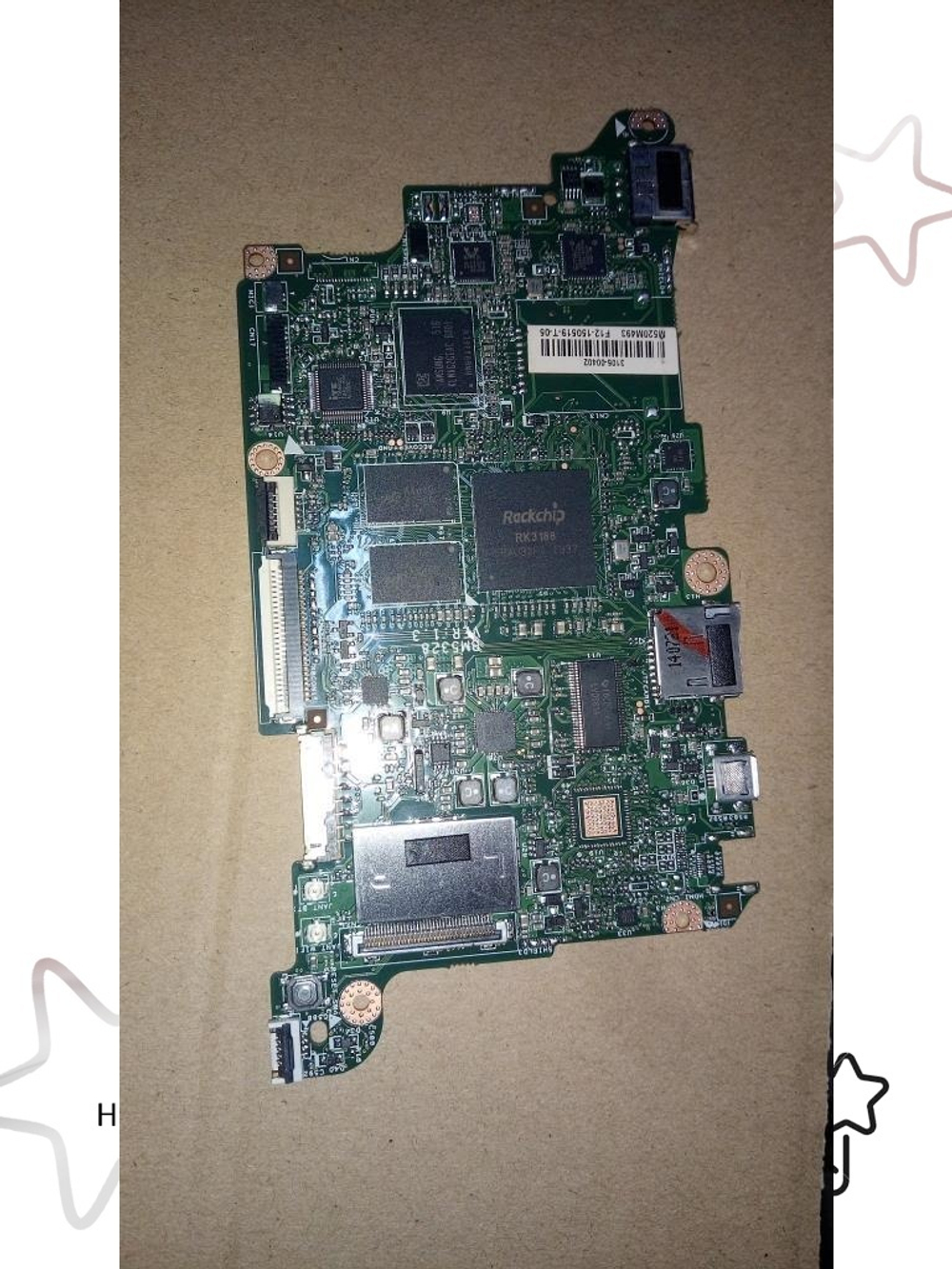Материнская плата для ноутбука Lenovo IdeaPad A10 PK3188 1GRAM 16G W/HDMI (90004914), оригинал