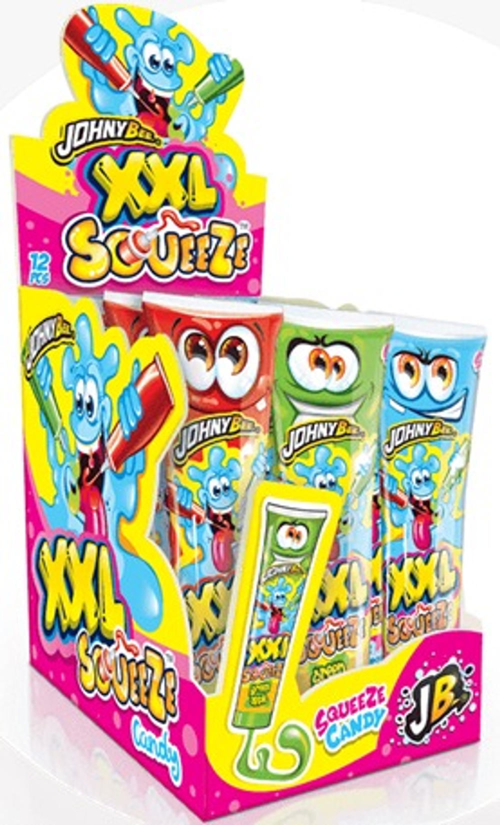 Жид.конфета тюбик XXL Squeeze, 120г * 12шт   Johny Bee