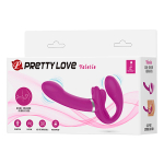 Лиловый безремневой вибрострапон Pretty Love Valerie BW-022061
