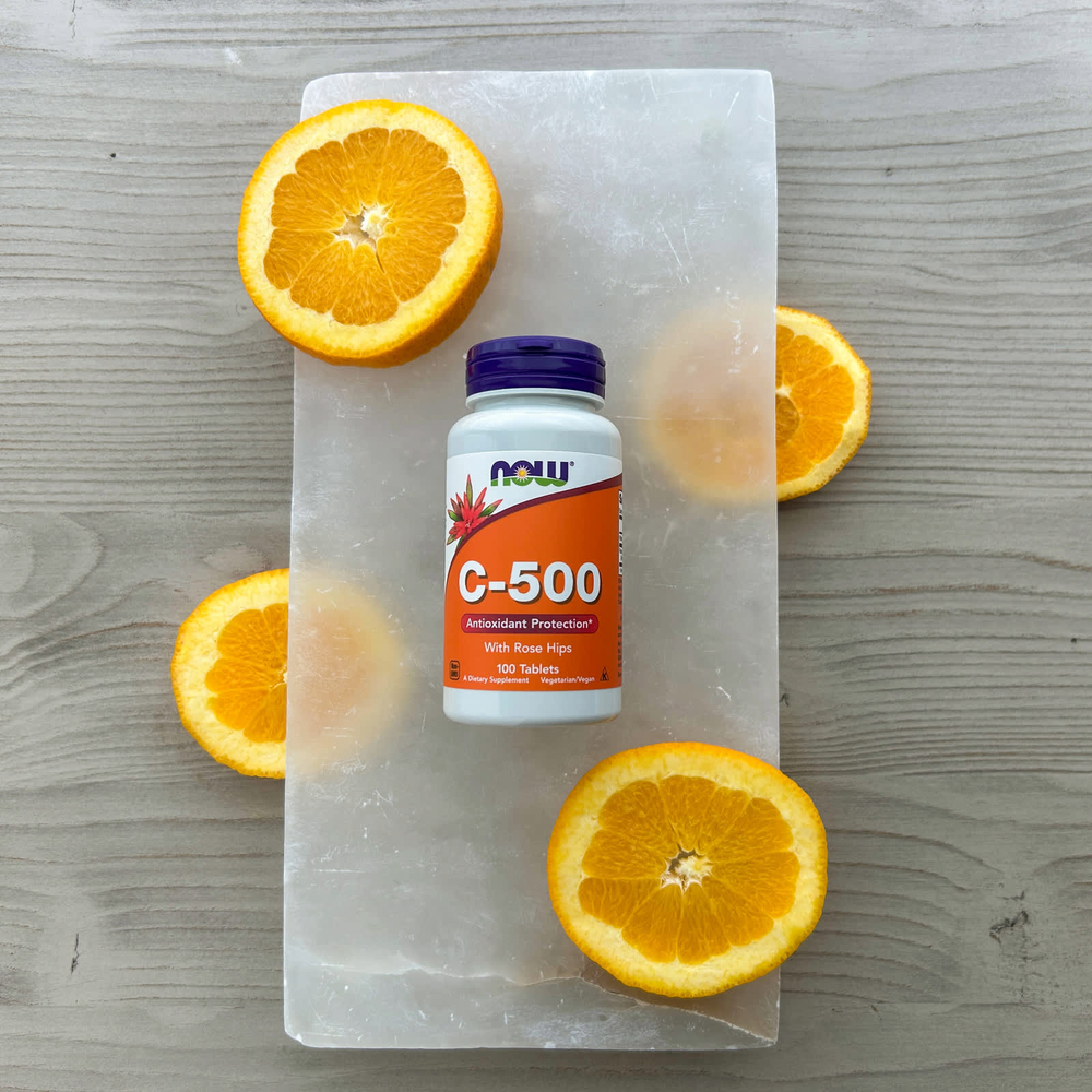 NOW Foods, C-500 с шиповником, 100 таблеток