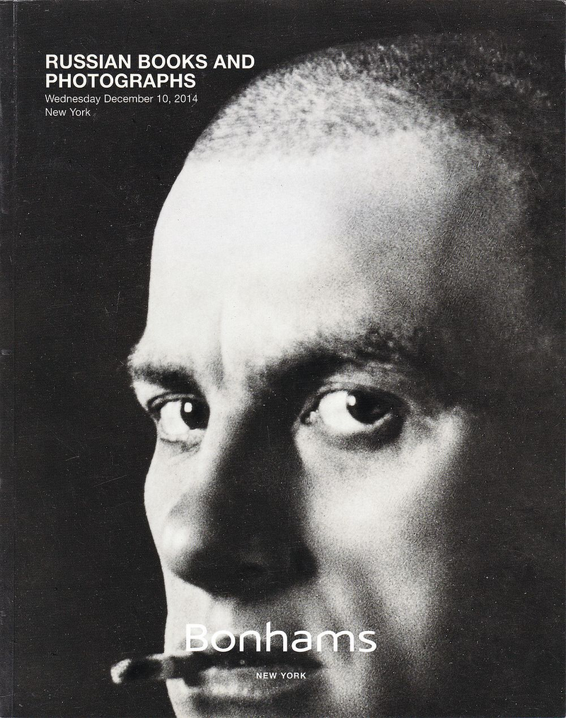 Каталог аукциона Bonhams, Нью-Йорк, Русские книги и фотографии от 10 декабря 2014 года