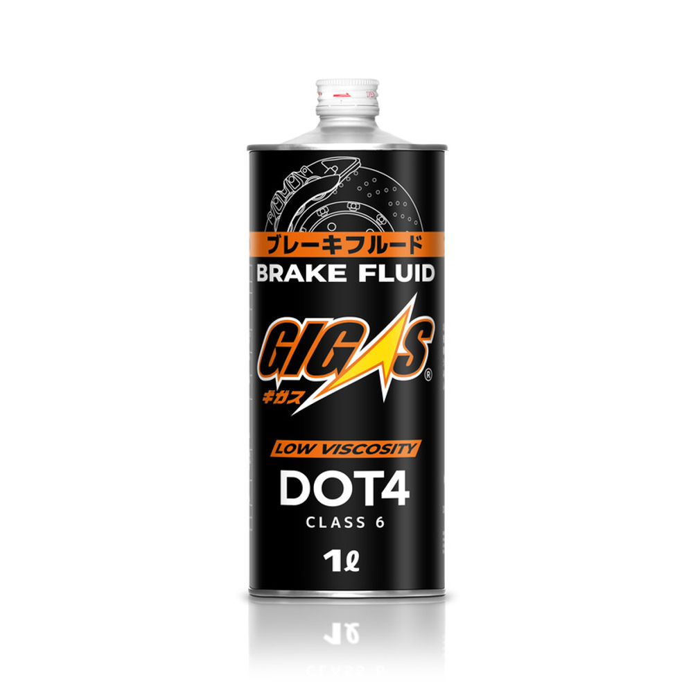 Тормозная жидкость GIGAS DOT4 Class 6 (Low Viscosity), 1л DOT410