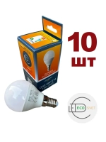 Светодиодная Led Лампа G45 6W Е14 тёпл 10шт