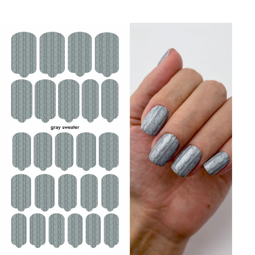Пленки для маникюра Provocative Nails Gray sweater