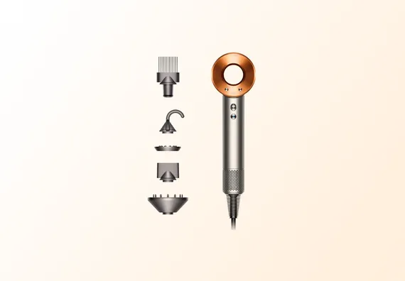 Фен Dyson Supersonic HD08 (Яркий никель/Медный)