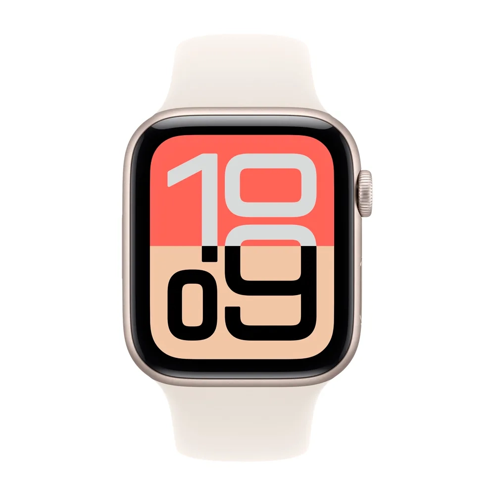 Умные часы Apple Watch SE 3 (2025) GPS, 44mm, Starlight Aluminium Case with Starlight Sport Band, S/M