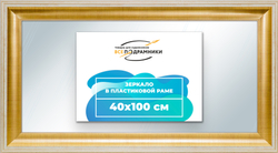 Зеркало настенное в раме 40x100