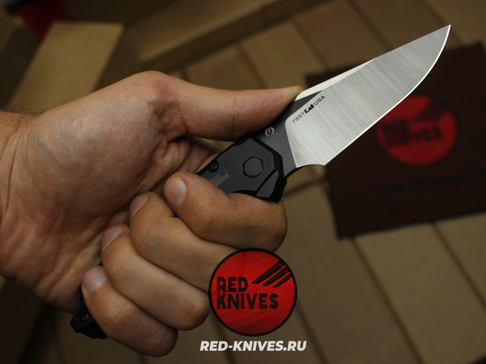 Нож Kershaw 7851 Launch 19 - черная рукоять + микарта RK/Н114